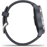 Часы GARMIN VENU SILVER STAINLESS STEEL BEZEL WITH GRANITE BLUE CASE AND SILICONE BAND 10599